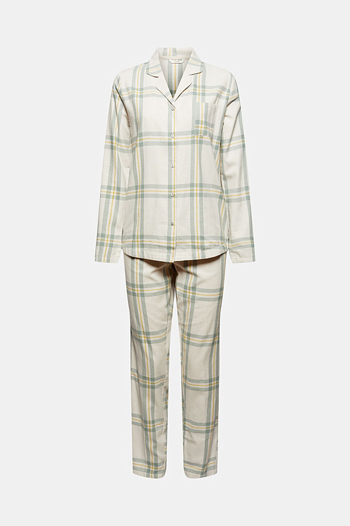 Pijama de franela a cuadros, 100% algodón, ICE, overview