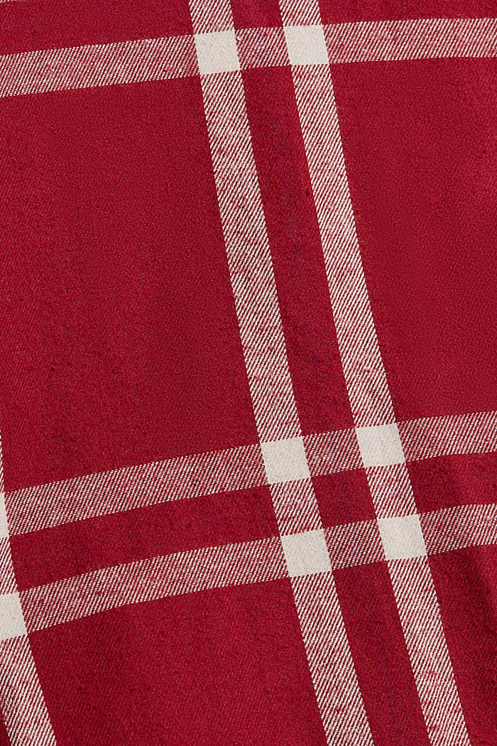 Pijama de franela a cuadros, 100% algodón, CHERRY RED, detail image number 4