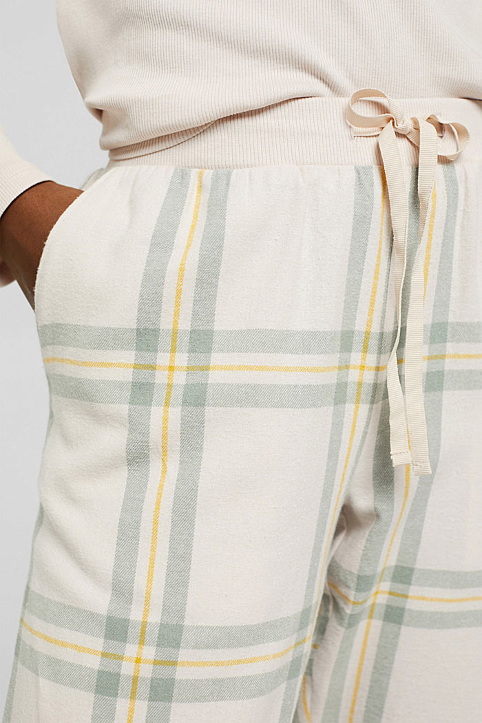 Pantalón de pijama a cuadros en franela de algodón, ICE, detail image number 2