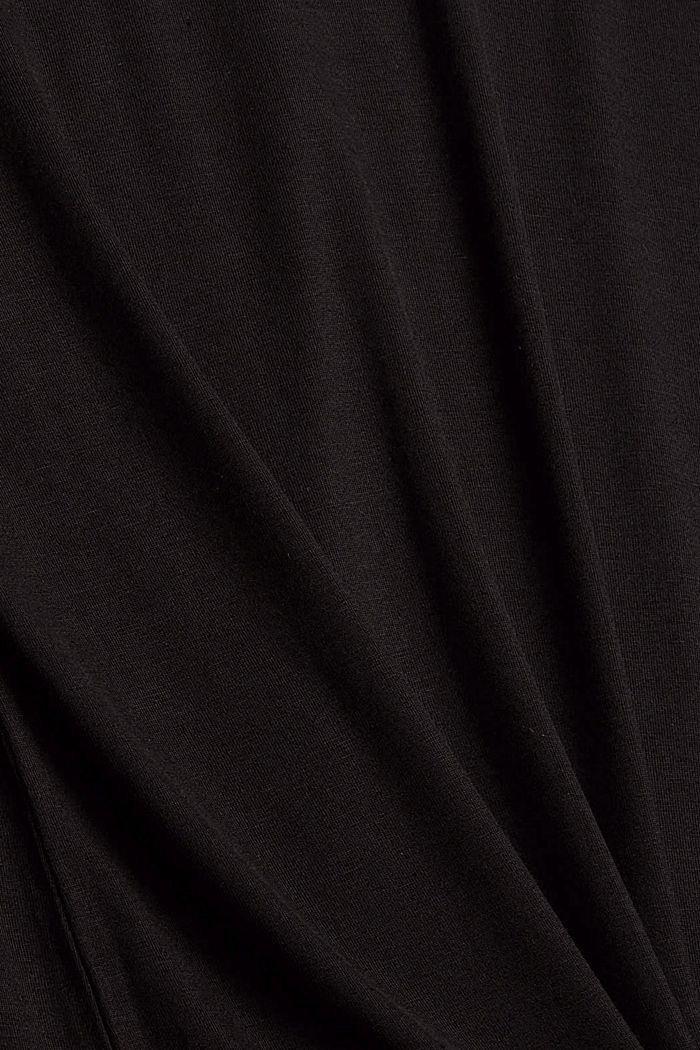 Jerseypyjama LENZING™ ECOVERO™ -materiaalia, BLACK, detail image number 4