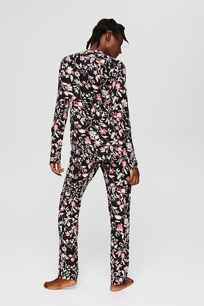Pyjama en jersey LENZING™ ECOVERO™, BLACK, detail image number 2