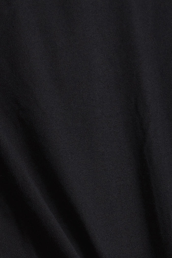 Jerseypyjama luomupuuvillaa, BLACK, detail image number 3