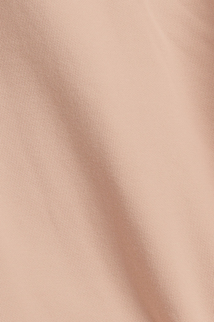 Tracksuit bottoms with pockets, organic cotton blend, NUDE, detail image number 4