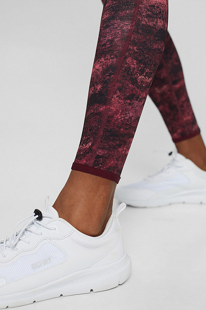 Gerecycled: omkeerbare legging met E-DRY, BORDEAUX RED, detail image number 5