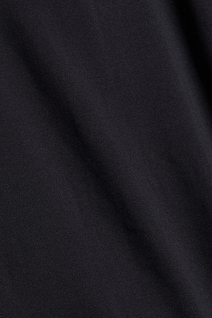 Gerecycled: sportief sweatshirt met E-DRY, BLACK, detail image number 4