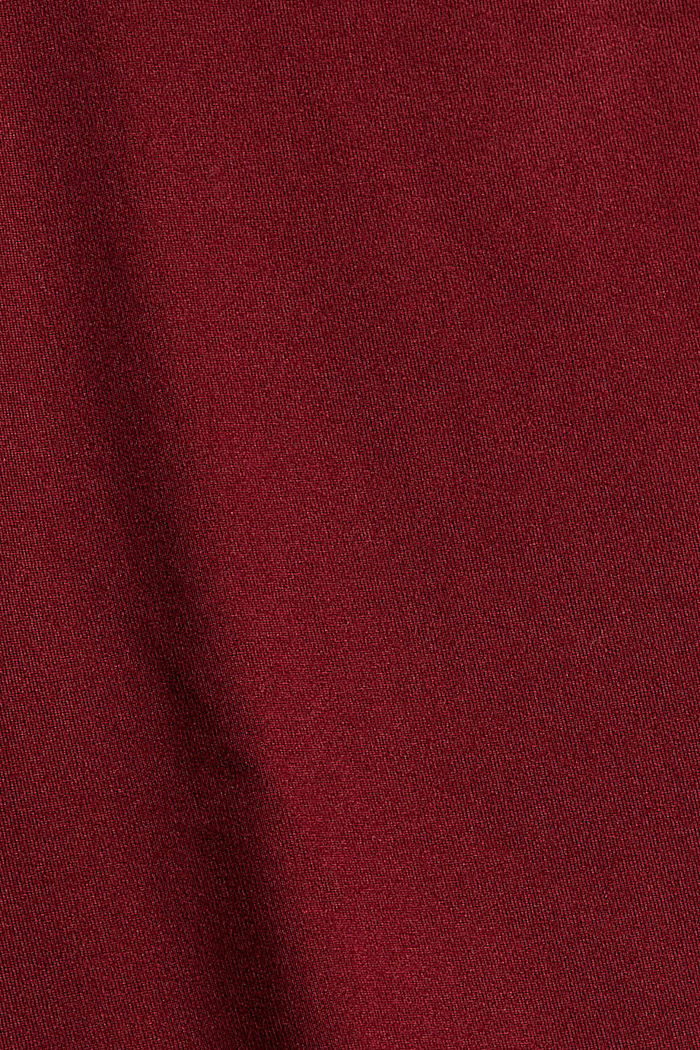 Gerecycled: sportshirt met E-Dry, BORDEAUX RED, detail image number 4