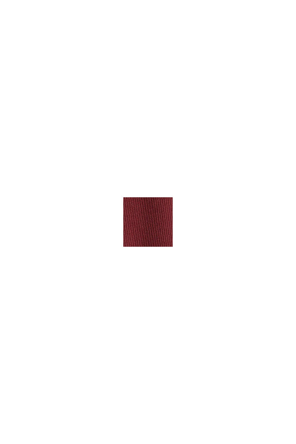 Made of recycled material: active thermal T-shirt, BORDEAUX RED, swatch