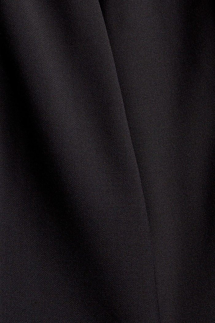 À teneur en laine : pantalon orné de fentes au bas des jambes, BLACK, detail image number 4