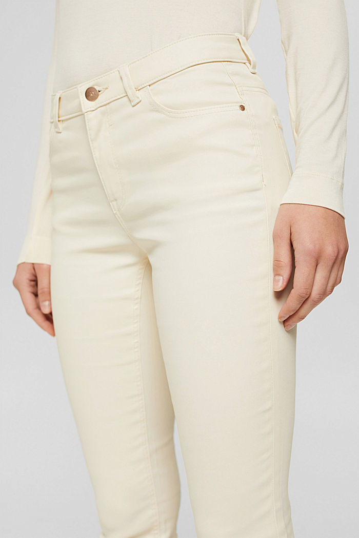 Coated stretch trousers with slits, ICE, detail image number 2