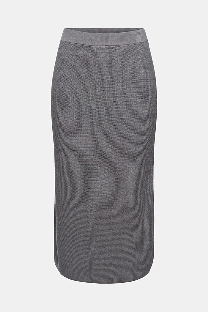 Cashmere blend: knitted pencil skirt