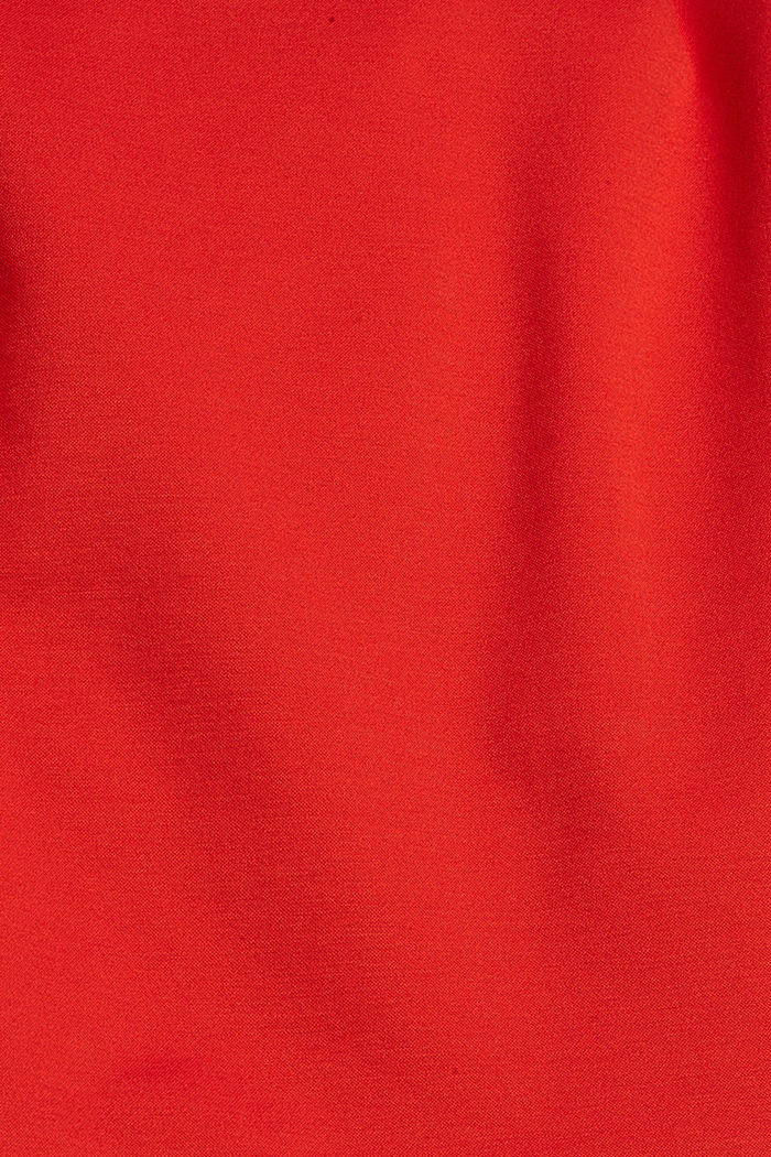 Spódnica mini z paskiem z dżerseju punto, ORANGE RED, detail image number 4