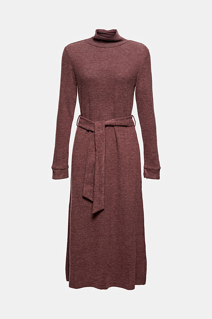 Recycled: knit dress with a belt