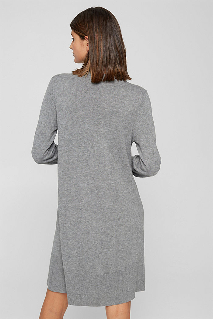 A-line knitted dress, LENZING™ ECOVERO™, GUNMETAL, detail image number 2