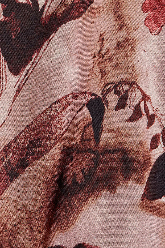Satin-Bluse mit Print aus LENZING™ ECOVERO™, OLD PINK, detail image number 4