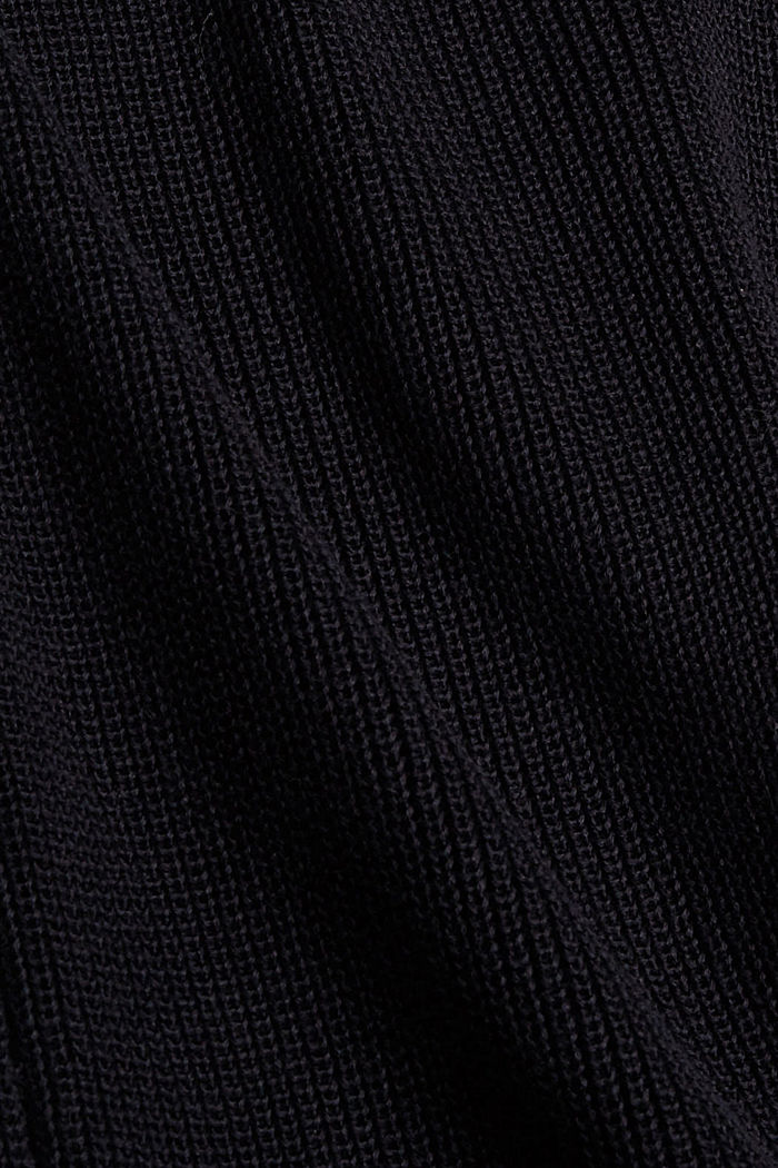 Langer Pullunder aus 100% Baumwolle, BLACK, detail image number 4