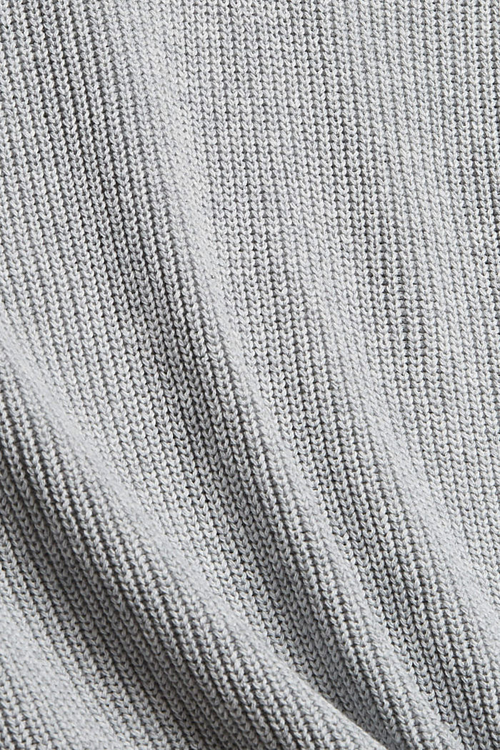 Langer Pullunder aus 100% Baumwolle, LIGHT GREY, detail image number 4