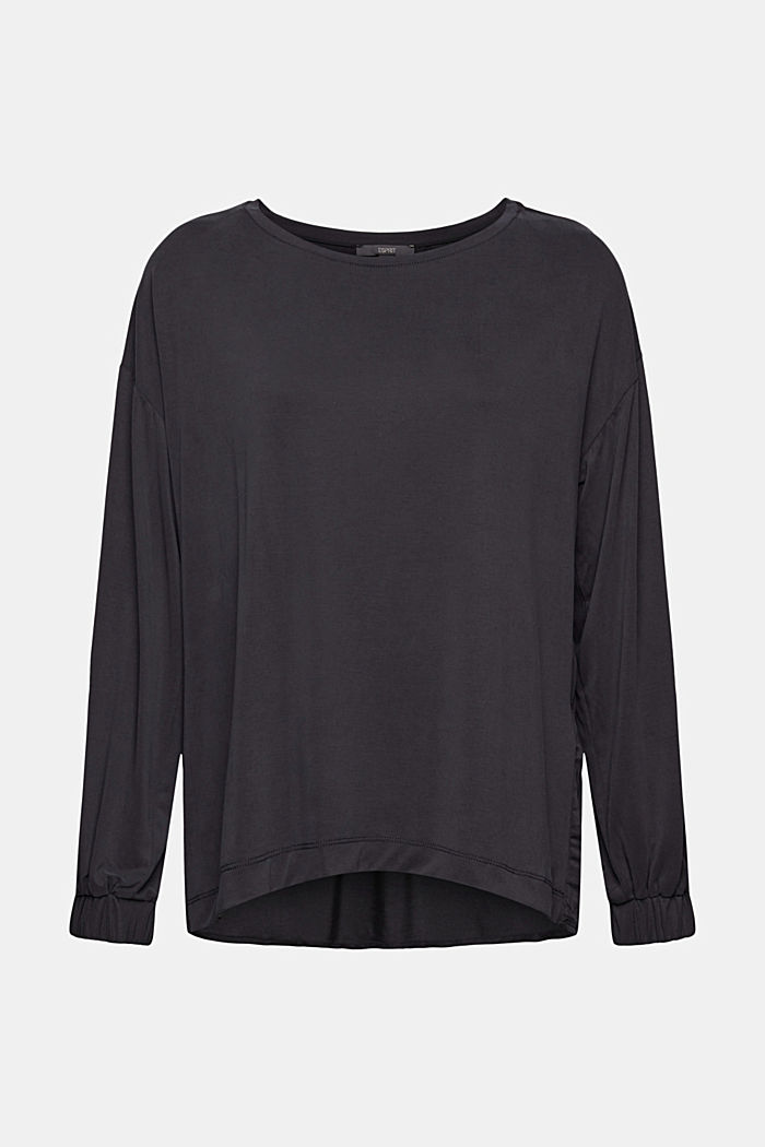 Mit TENCEL™: Weiches Longsleeve, BLACK, detail image number 7