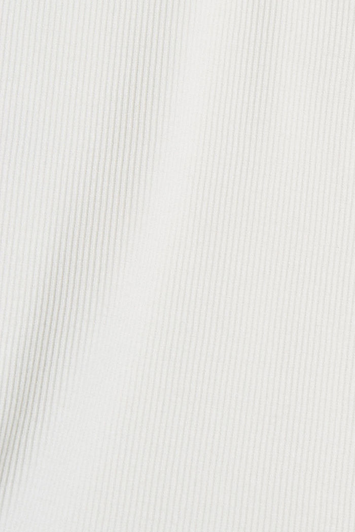 En matière recyclée : le t-shirt à manches longues à teneur en fibres LENZING™ ECOVERO™, OFF WHITE, detail image number 4