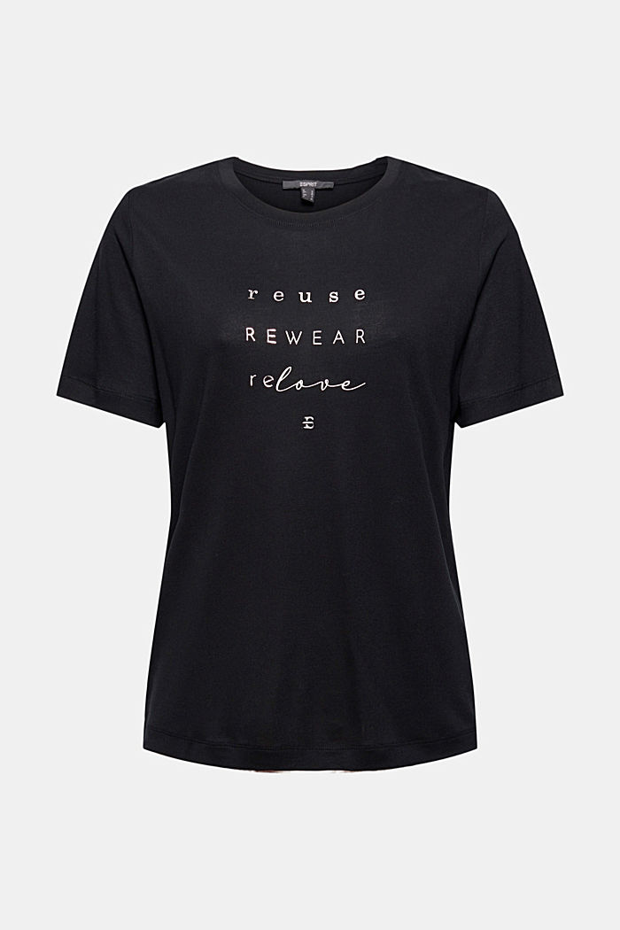 T-shirt à imprimé en TENCEL™ x REFIBRA™, BLACK, detail image number 7