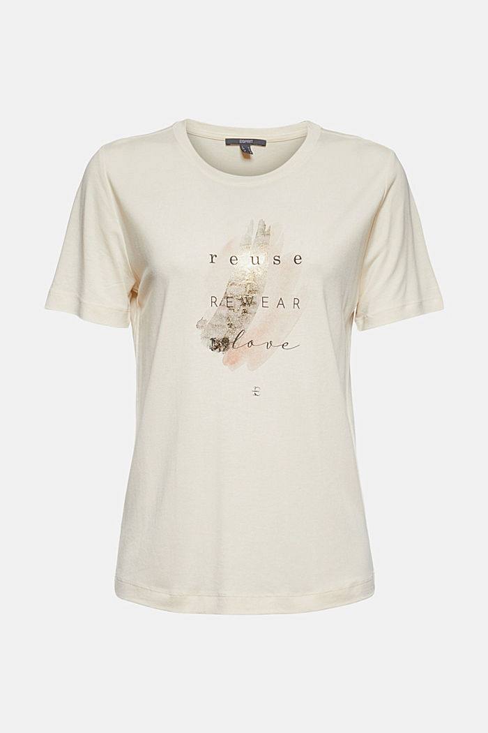 T-shirt met print van TENCEL™ x REFIBRA™, ICE, overview