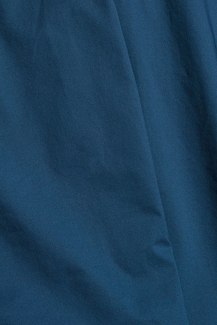 Recycelt: Hemd aus Baumwoll-Mix, PETROL BLUE, detail image number 4