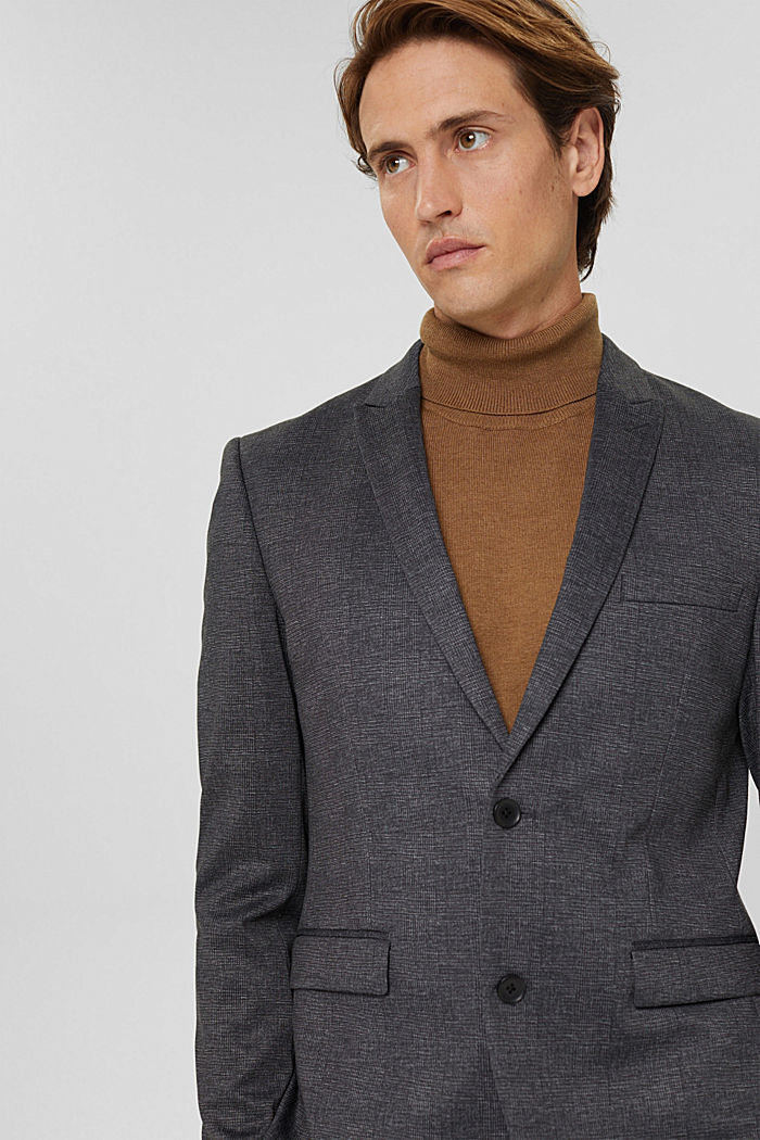 Made of recycled material: CHECK mix & match tailored jacket
