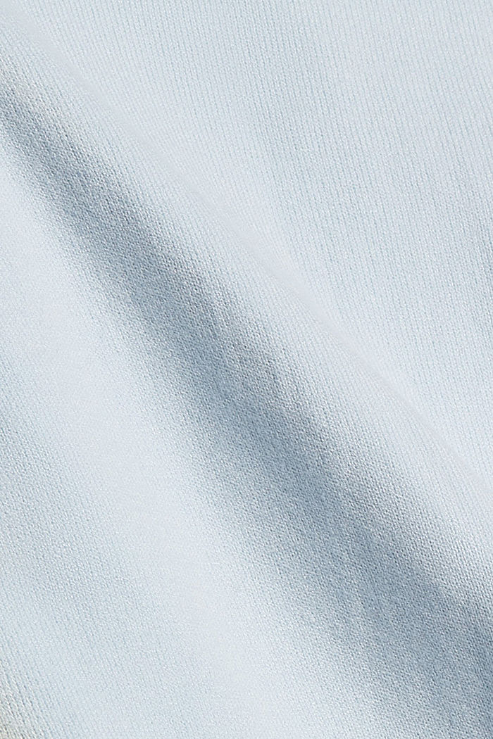 Sweter z wycięciem w serek, LENZING™ ECOVERO™, PASTEL BLUE, detail image number 4