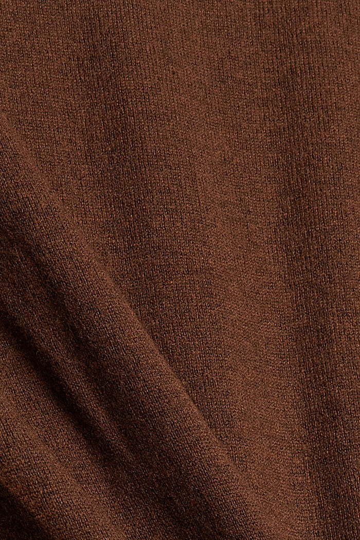 Pull-over à col roulé en laine mérinos, BARK, detail image number 4