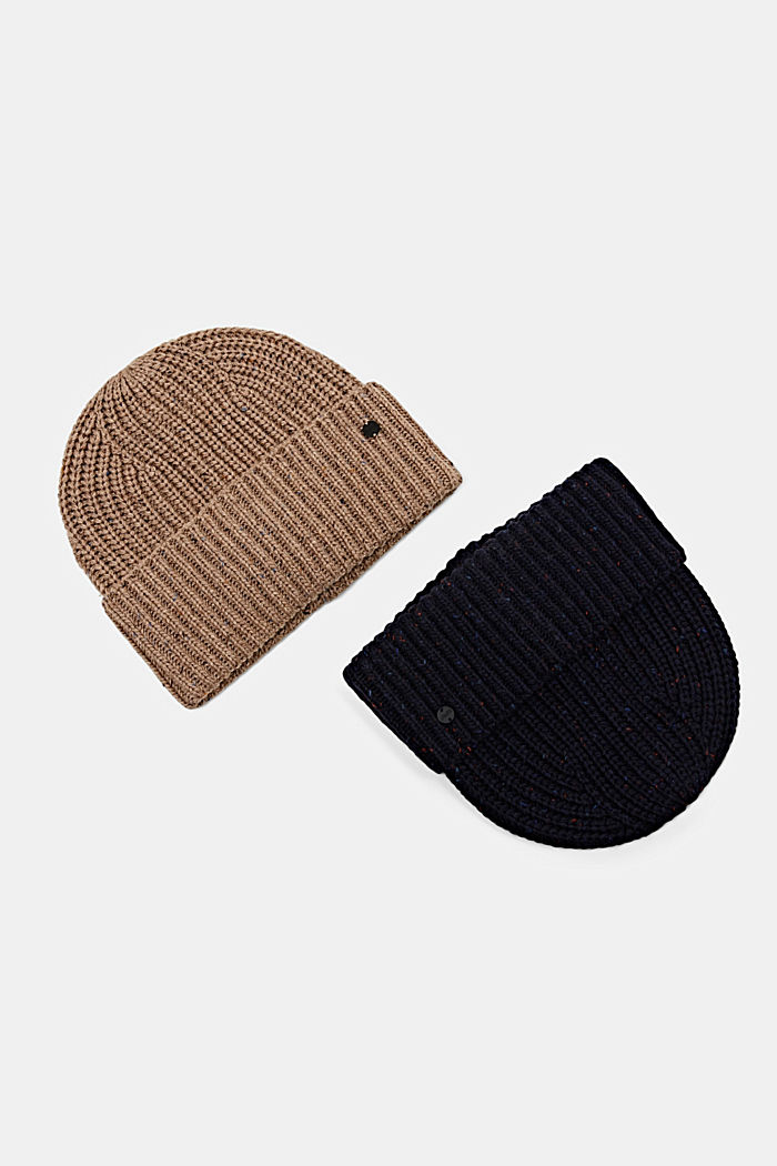 羅紋針織圓帽, 米色, detail-asia image number 2
