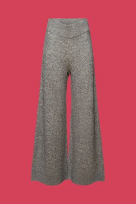 Cable knit trousers