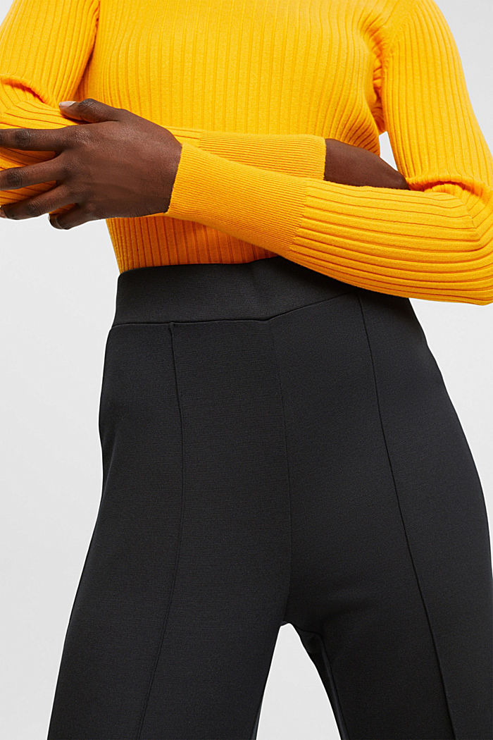 High-rise jersey culottes, BLACK, detail-asia image number 2