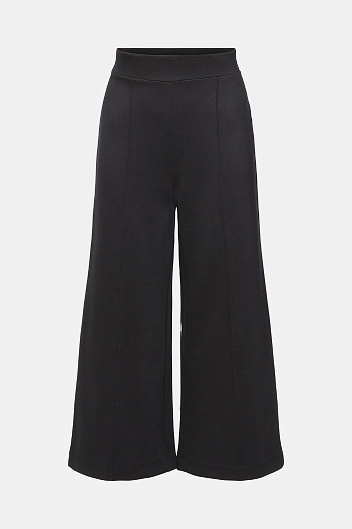 High-rise jersey culottes