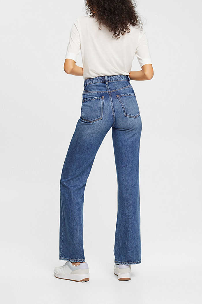 High-rise retro flared jeans, BLUE MEDIUM WASHED, detail-asia image number 3