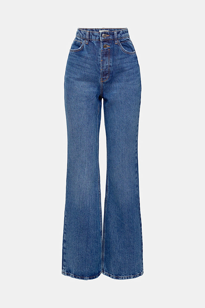 High-rise retro flared jeans, BLUE MEDIUM WASHED, detail-asia image number 6