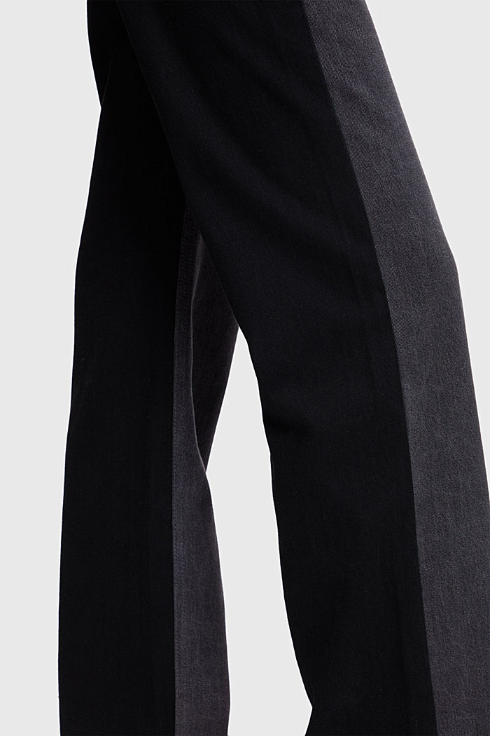 90年代直筒工裝牛仔褲, 黑色, detail-asia image number 3