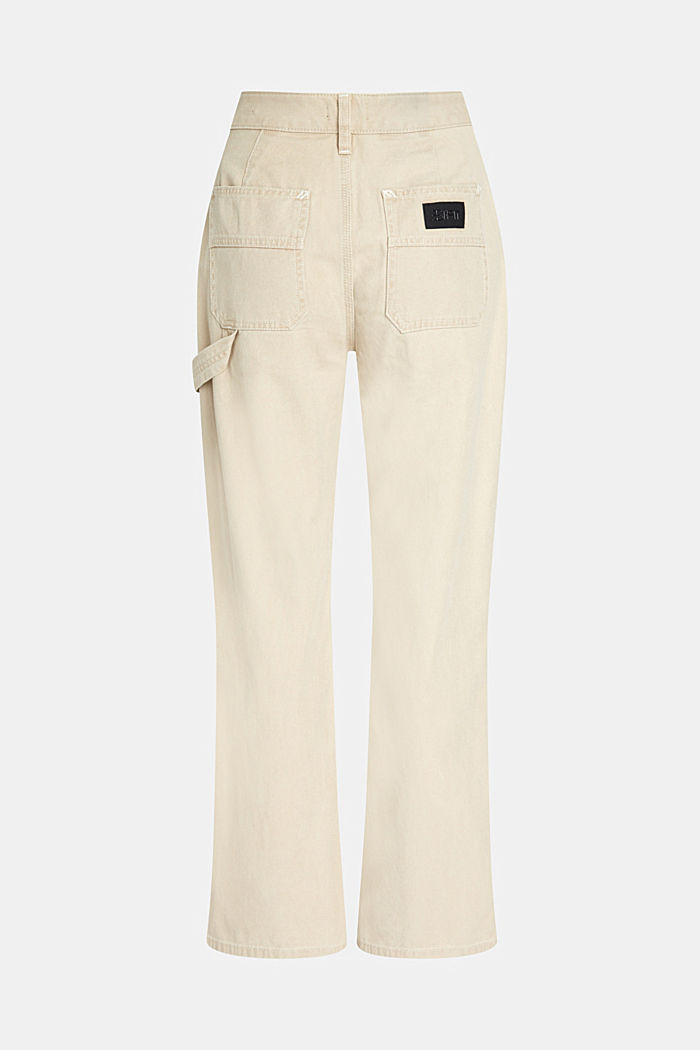 90s high-rise straight leg workwear jeans, SAND, detail-asia image number 5