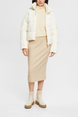 Rib knit pencil skirt, ICE, detail-asia image number 1