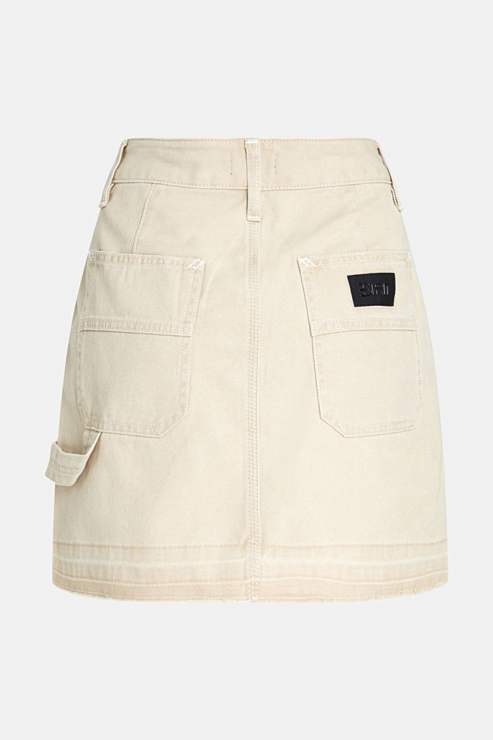 Workwear released hem mini skirt, SAND, detail-asia image number 5