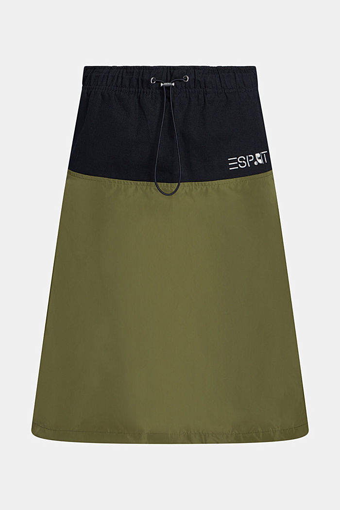 Mixed midi skirt, OLIVE, detail-asia image number 4