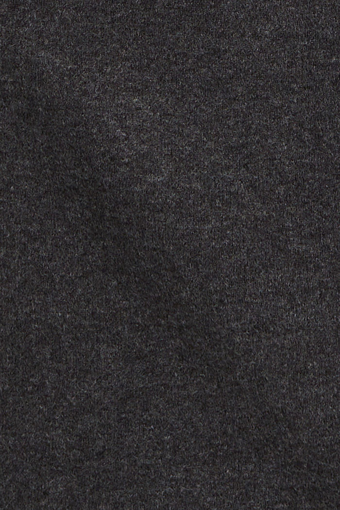羊毛混紡樽領連身裙, 深灰色, detail-asia image number 5