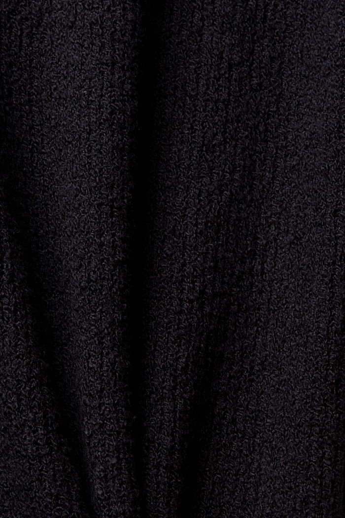 竹節針織連衣裙, 黑色, detail-asia image number 4