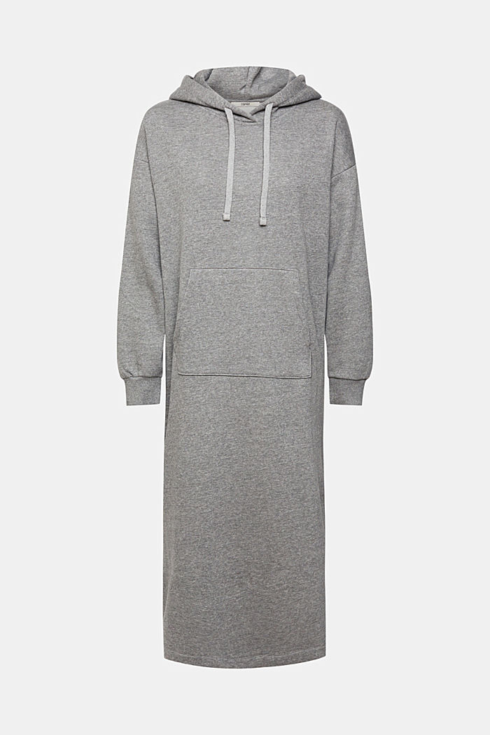 Longline hoodie dress, MEDIUM GREY, detail-asia image number 6