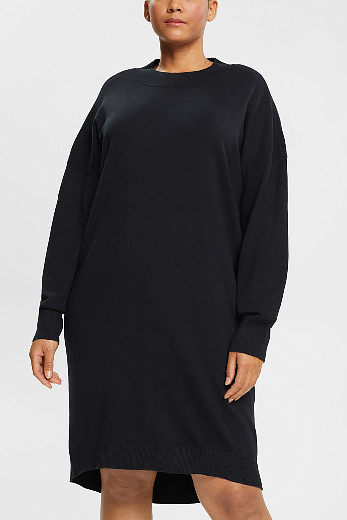 CURVY Knitted midi dress, BLACK, detail-asia image number 0