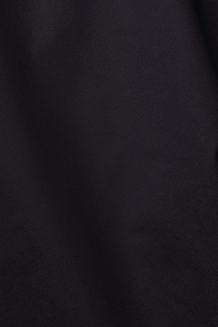 圓領有機棉女裝恤衫, 黑色, detail-asia image number 4