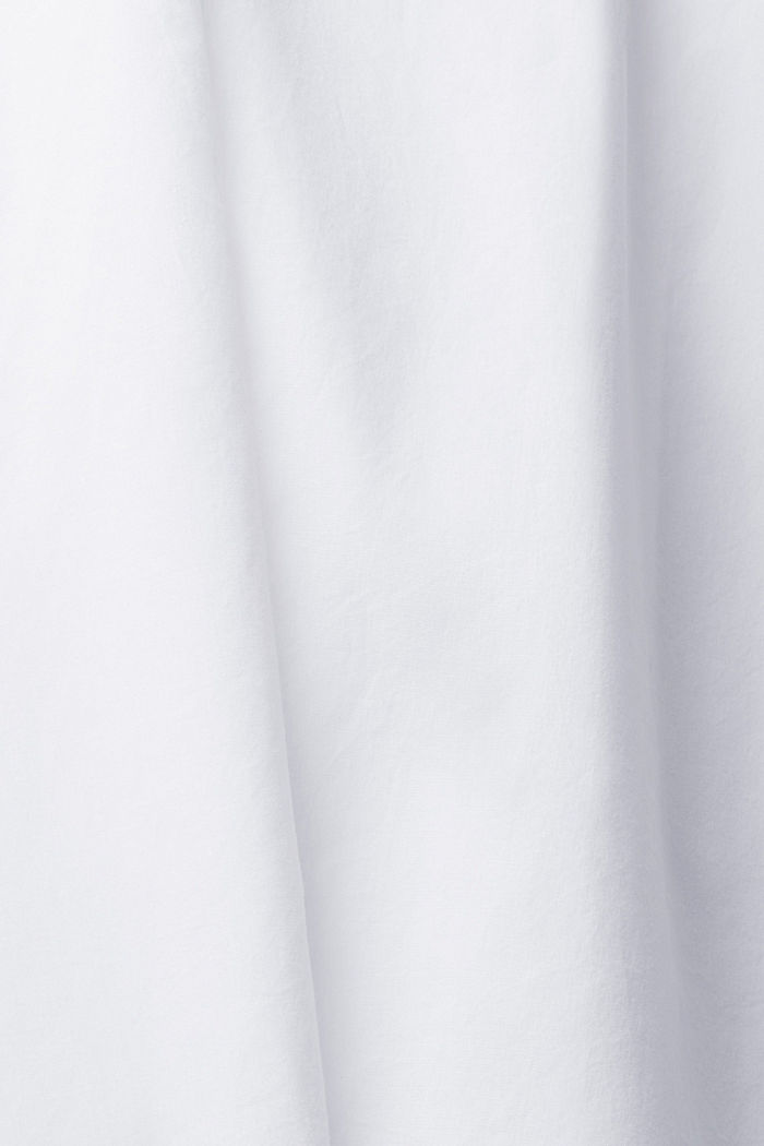 Blouse with round neck, organic cotton, WHITE, detail-asia image number 5
