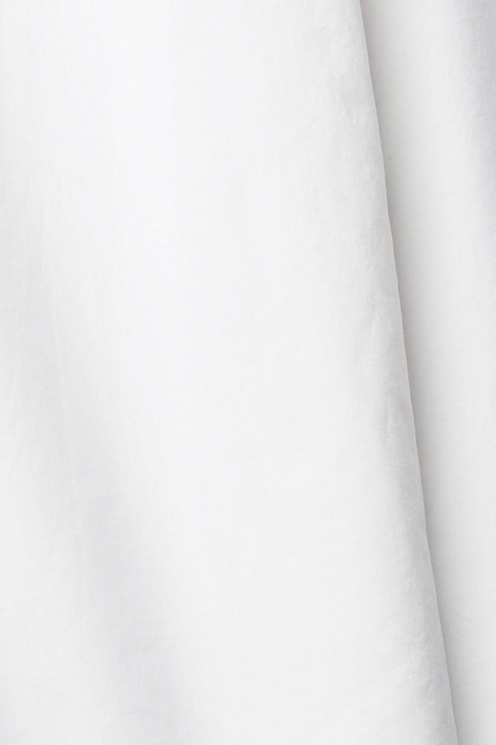 超大廓形白色棉質恤衫, 白色, detail-asia image number 6