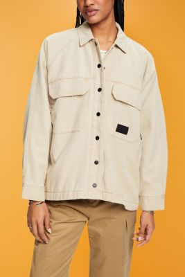 Lightweight shacket with recycled padding