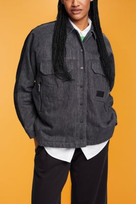 Lightweight shacket with recycled padding