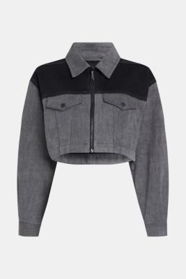 Cropped trucker jacket