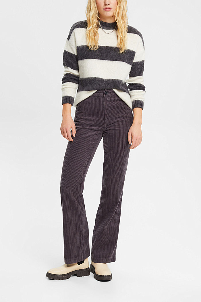 Striped wool blend jumper, OFF WHITE, detail-asia image number 4